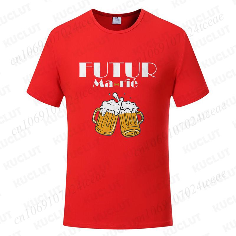 French Boyfriend Bachelor Party Tshirt Single Wedding Graphic Oversized Y2k Tops Evg Team Groomsman Tees Future Groom Man Shirt