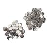 100 Set Pin Back Button Parts Sturdy Metal Plastic Rustproof Smoothing Button Making Supplies for Badge  