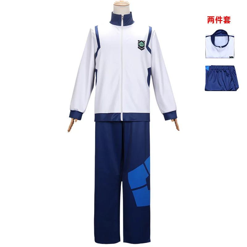 2025 HalloweenBlue Lock Reo Nagi Bachira Isagi Chigiri Cosplay Costume Abbigliamento Sportivo Tuta Felpa con Cappuccio Carnevale