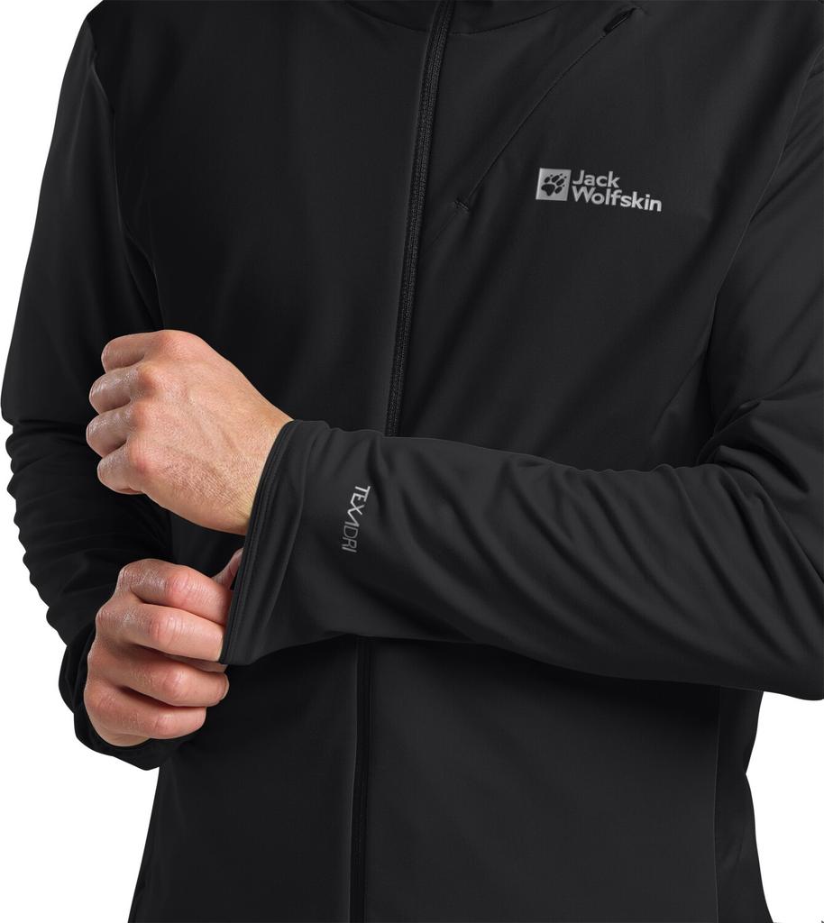 Куртка Jack Wolfskin Prelight Trail Hoody Men (A63791) черная