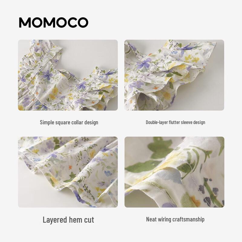 MOMOCO Girls' Summer Sleeveless Princess Dress