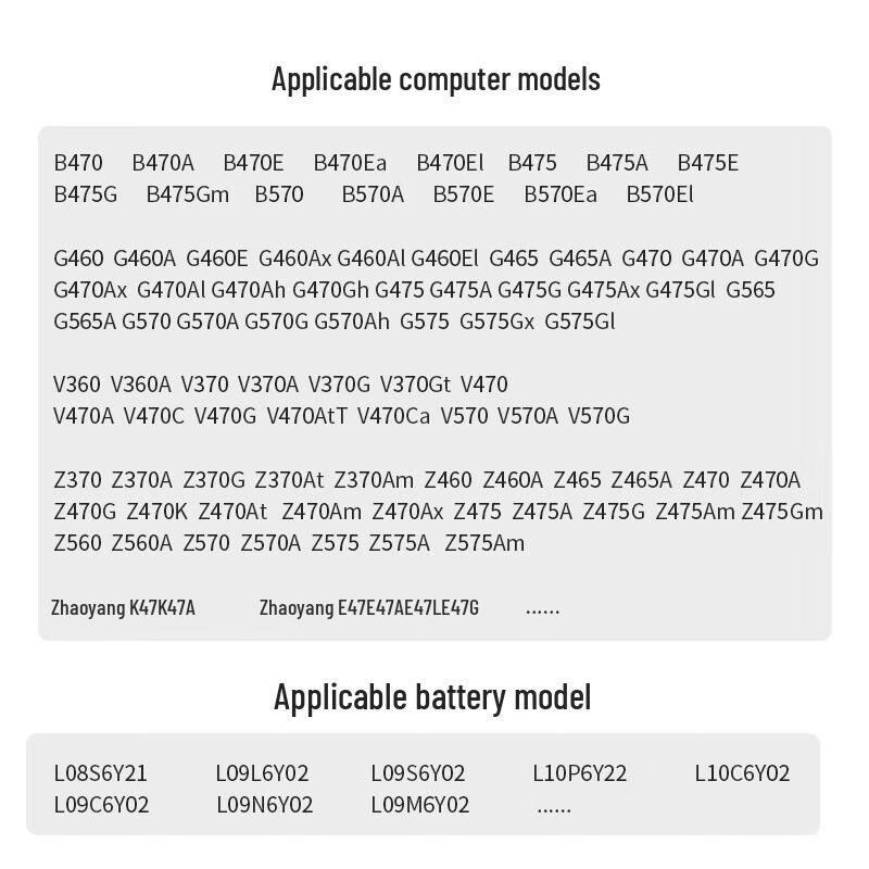 Green Giant 6-Cell Laptop Battery for Lenovo G460 G470 Z460 Series