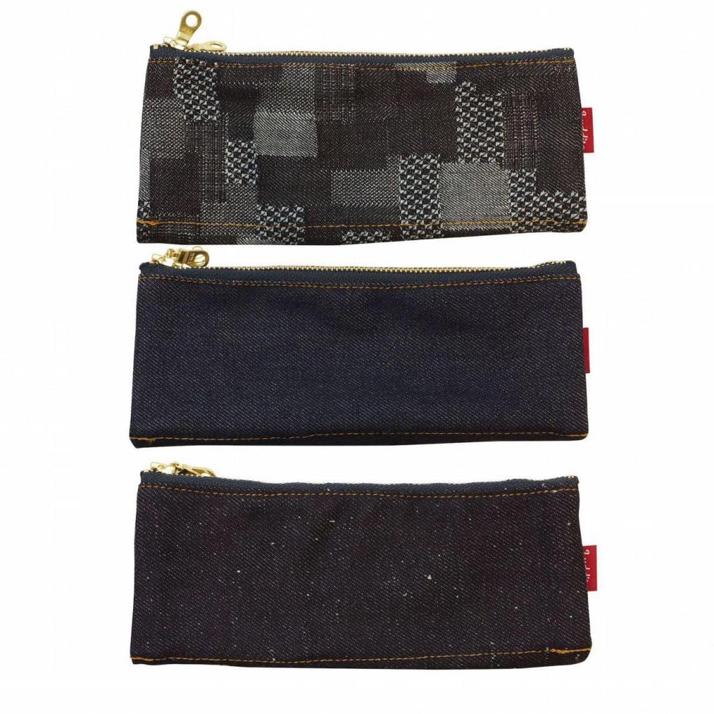 Luddite Ohýbatelné pouzdro na tužky Denim Patchwork LDD-BNPN-101
