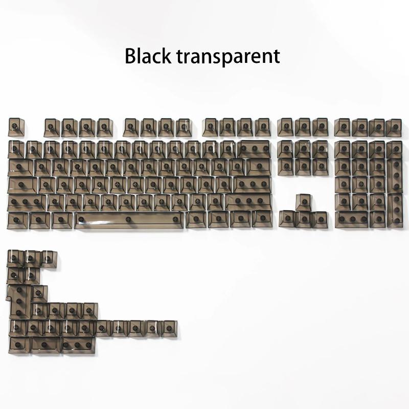 Xiaomi 132 Keys Crystal Transparent Keycaps For MX Switch Mechanical Keyboard Similar SA Profile Keycap ISO Enter RGB backlit Key Caps