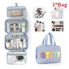 Large Capacity Makeup Bag With Dry Wet Separation For Travel And Daily Use