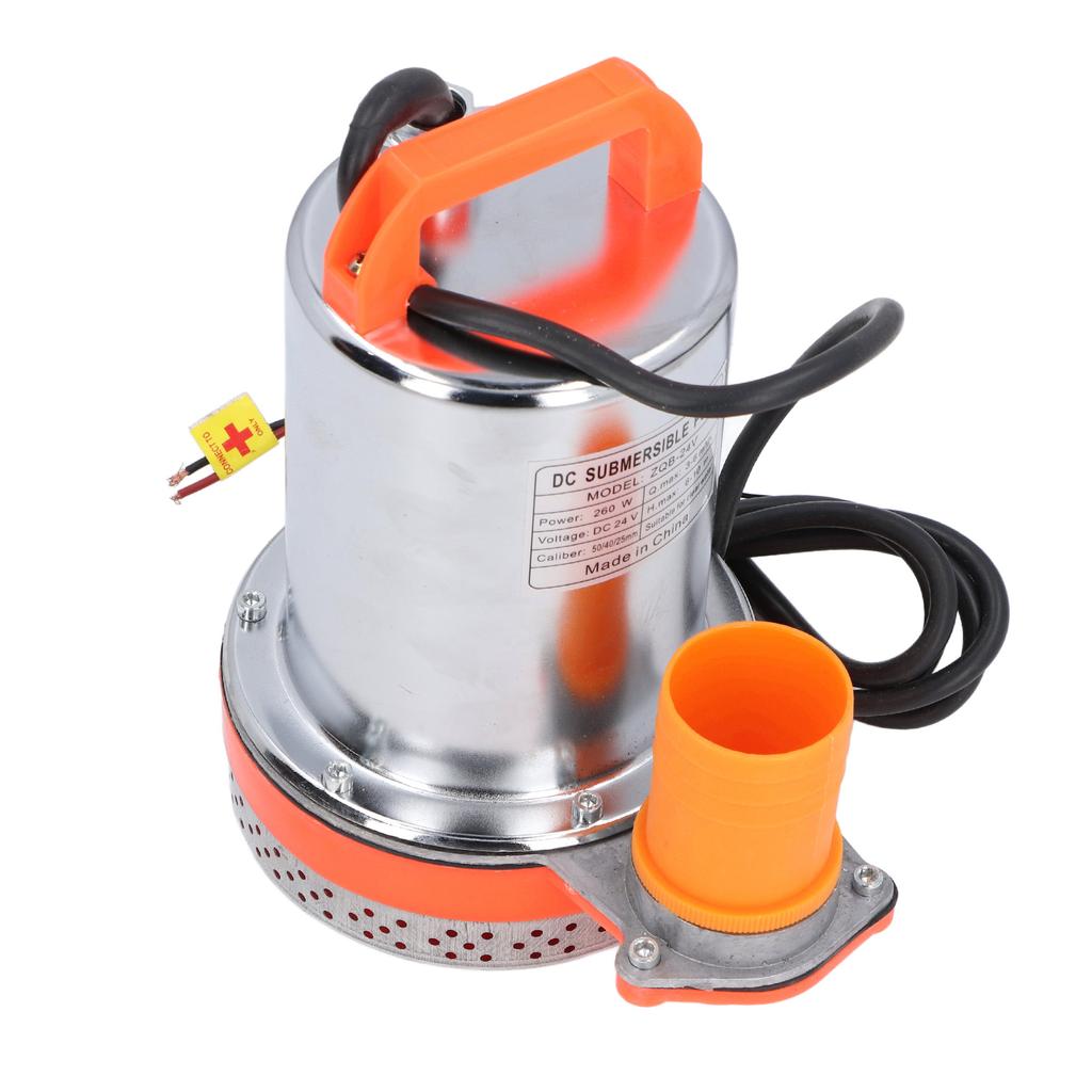 DC24V 260W Tauchpumpe Hochhubwasserpumpe 1 Zoll 1,5 Zoll 2 Zoll Auslassanschluss für Gartenteich 