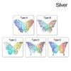 DIY Accesories Party Wedding Supplies Home Decoration Hollow Butterflies 3D Butterfly Stickers Wall Decals Colorful Silver Gold
