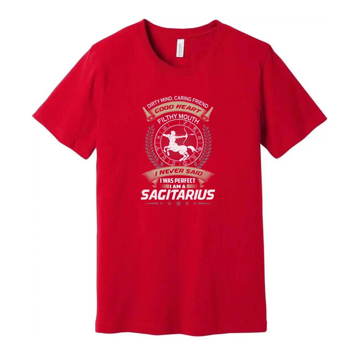 Sagittarius Zodiac Graphic Tee For Unisex Adults With Classic Emblem And Laurel S