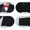 Fashionable Boys' Solid Color Blazer Suit for Piano Performance and First Birthday