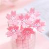 10 Pcs Silicone Pink Creative Cute Cherry Blossoms Flower Stationery Office School Supplies Gift Simulation Gel Pens LS