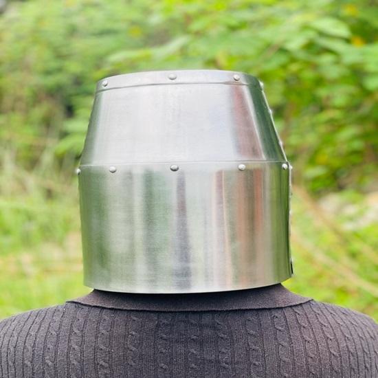 Knight Templar Helmet 13th Century Full Face Steel Helmet  Medieval Crusader Great Helmet  Historical Cosplay & LARP Helmet  Best Gift