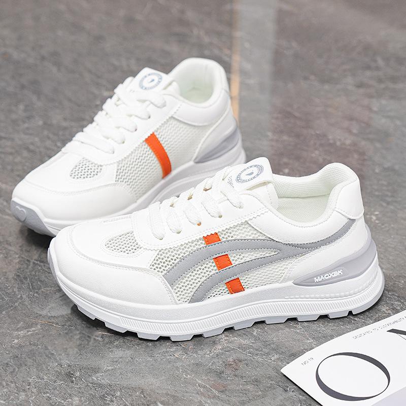 Summer women's shoes new breathable hollow mesh shoes children's Korean version of versatile platform sports leisure running dad shoes women