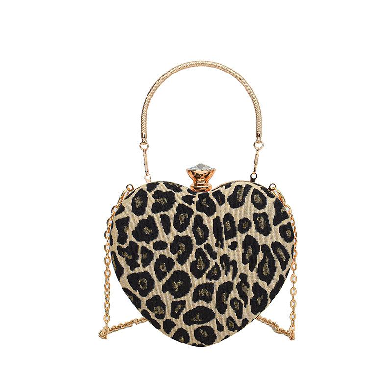 Autumn and winter bag 2025 new Korean version of fashion leopard print personalized ins women's crossbody shoulder love bag tide