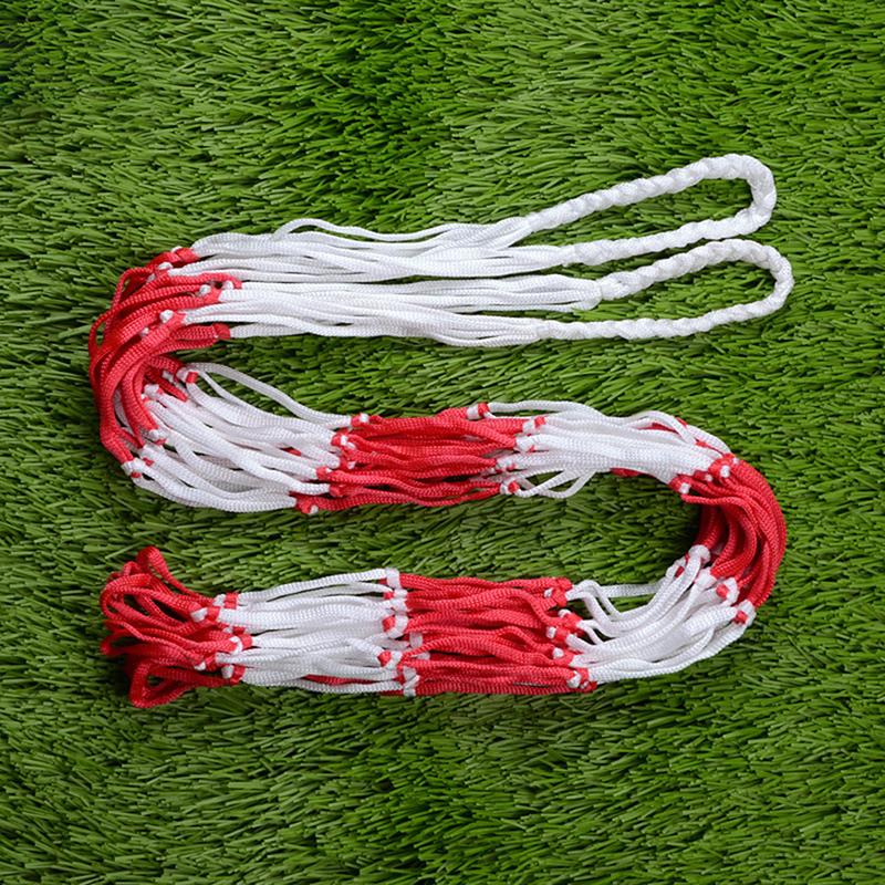Portable Nylon Ball Carry Net Bag Sturdy Thick Rope for School Basketball Soccer Training Competition