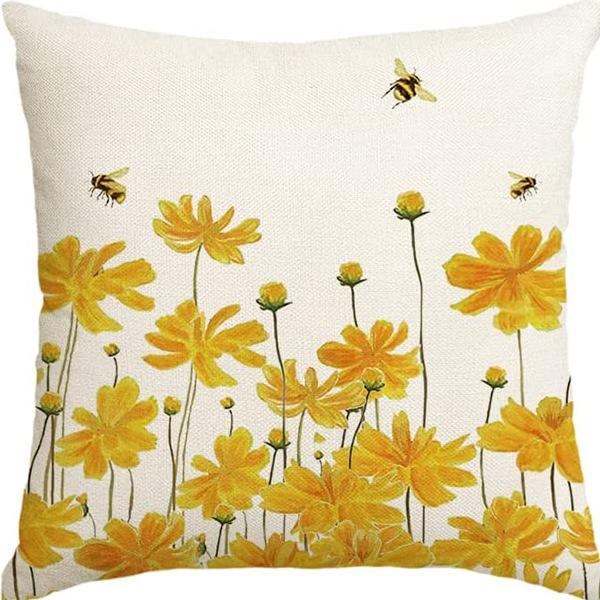 

Modern Minimalist Plant Flower Pillowcase Home Living Room Sofa Bedside Pillowcase Cushion Cover 45 * 45Cm (without pillow core)