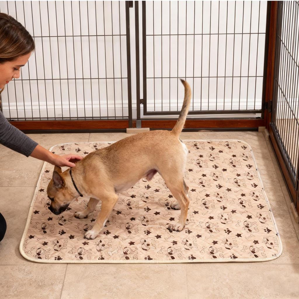Welpenunterlagen rutschfest leicht zu reinigen Haustiertrainingsmatte auslaufsicher Haustiertrainingsunterlagen für Hunde Indoor für Katzen Töpfchentraining Zuhause