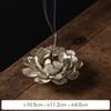 Handmade Ceramic Ge Kiln Peony Thread Incense Stove Incense Insertion Retro Home Interior Creative Sandalwood Agarwood Seat