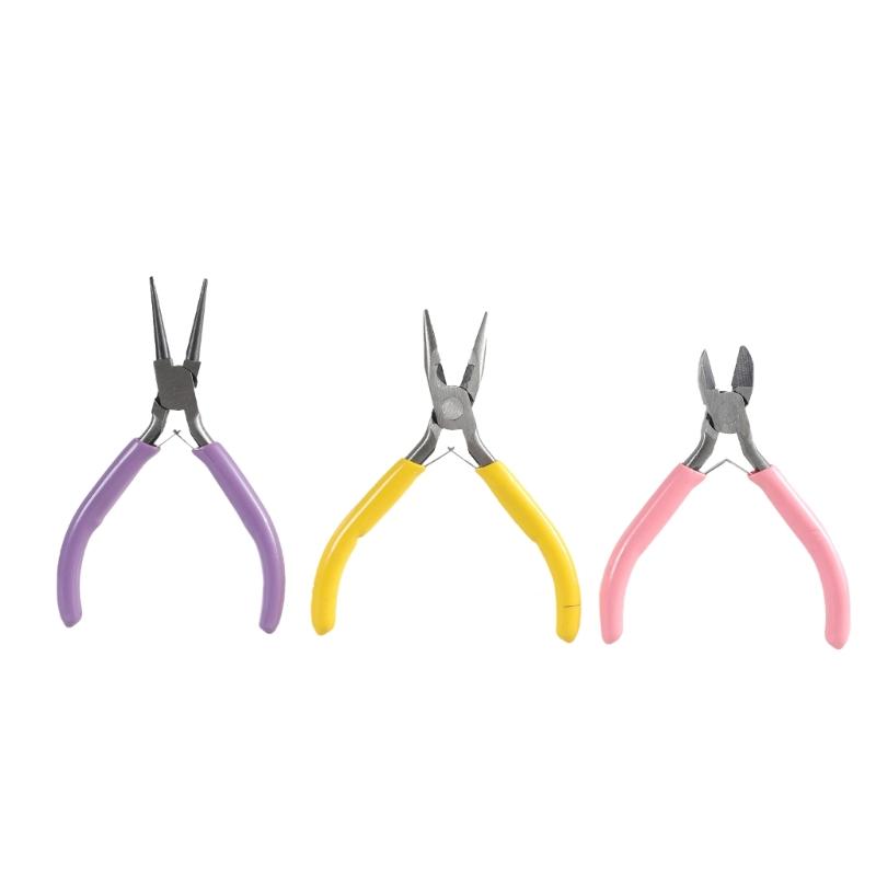 8Pcs Jewelry Needle Nose Pliers Side Cutter Jewellery Pliers Wire Cutter Round Nose Pliers Set Jewellery Making Tool