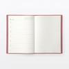 MUJI 2027 Monthly Weekly Planner Schedule Book Red Dec 2026 A6