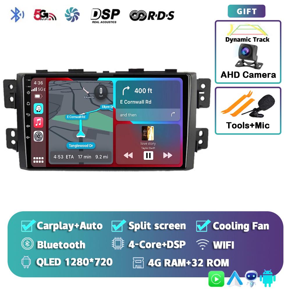 Android 14 Carplay Auto Car Radio For Kia Borrego Mohave 2008-2015 GPS Navigation Multimedia Video Player Autoradio WIFI+4G DSP