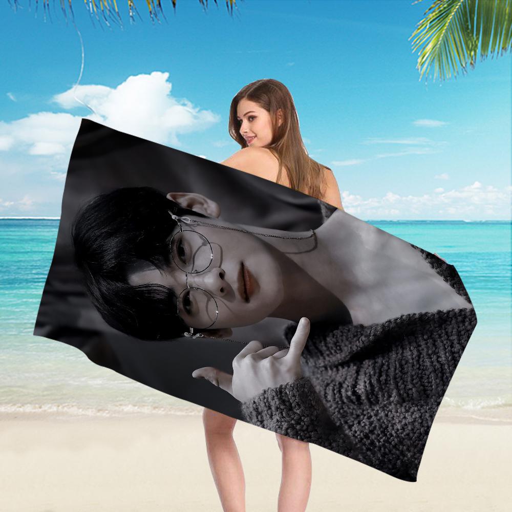 Korea Cha Eun Woo Towel Microfiber Beach Towel Absorbent Quick dry Soft Yoga Swimming Resort Mountain Climbing Towel