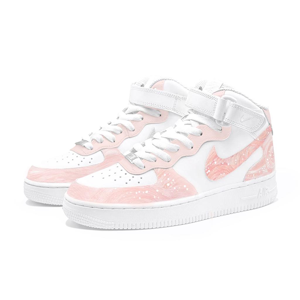 Nike Air Force 1 Pink Mist Sea X First Culture Abriebfestes Gleichgewicht Abriebfestes Gleichgewicht Mittelhoch DD9625-100(TeamTwo- x)