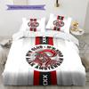 AFC Ajax Pattern Bedding Quilt Set Home Decoration Gift (1 * Duvet Cover + 2 * Pillowcase Without Core)