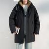 Men's Warm Plush Hooded Cotton Jacket for Winter Outdoor Sports & Mountaineering