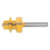Reversible Glue Joint Router Bit Square Tooth T Slot Milling Cutter with 14in Round Shank