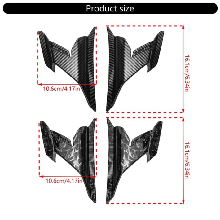 Motorcycle Front Fairing Winglets Aerodynamic Wing Cover Trim Spoiler Winglets Body Work Fairing for ADV160 2022-2023