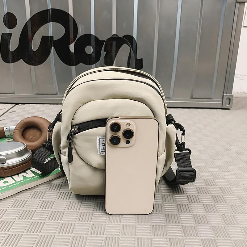 Nylon Bag Men's Multi-Pocket Shoulder Bag Women's Lightweight Crossbody Bag