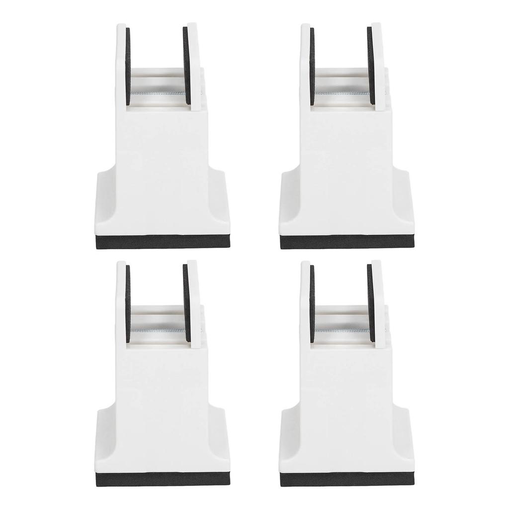 4pcs Adjustable Furniture Risers with Screw Clamp Rubber Bed Couch Risers for Heavy Duty Furniture