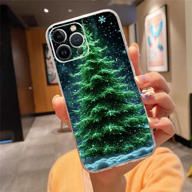 Christmas Tree Ball Phone Case Carcasa Funda For iPhone 17 Pro Max Air 16 15 14 13 Pro Max 15 16 Pro 15Plus 16E Case