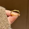 Xiaohongshu Chinese-Style Adjustable Gold Osmanthus Ring