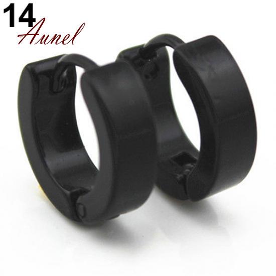 Smart Punk Gothic rustfritt stål Hoop Stud øredobber smykker