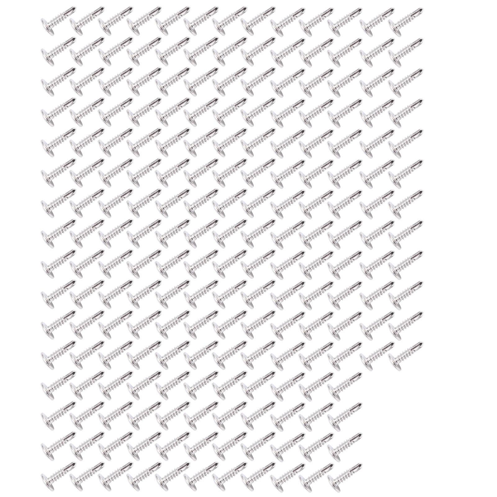 

200Pcs Self Drilling Screw M4.2x16 Round Washer Head Stainless Steel Fastener Accessory Set Kit