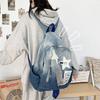 Small Pack Y2K  Shoulder Bag Gradient Casual Backpack Simple Denim Star Backpack  Travel