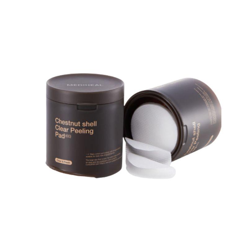 MEDIHEAL Yulpi Smooth Texture Toner Pad Chestnut Shell Pore Exfoliating Pads 60 Sheets 1