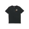 Herren Muster Freizeit Sport Kurzarm Schwarz 10021513-A02