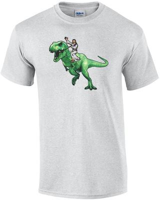 Jesus Riding a Dinosaur T-shirt
