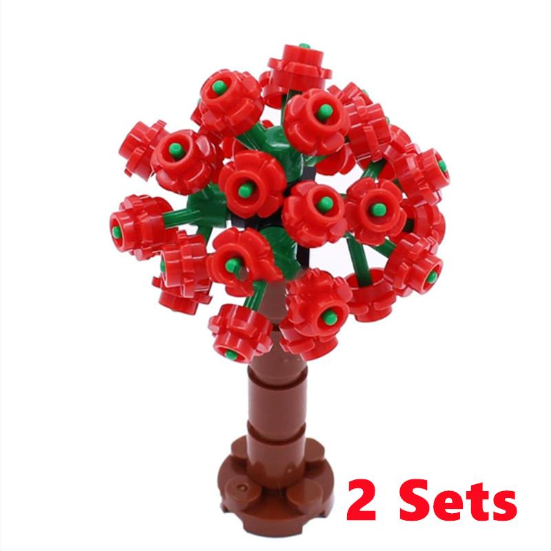 City Trees Building Blocks MOC Coconut Tree Blocks Jungle Garden DIY Toys for Children Gifts Compatible Classic Bricks Kids Toys