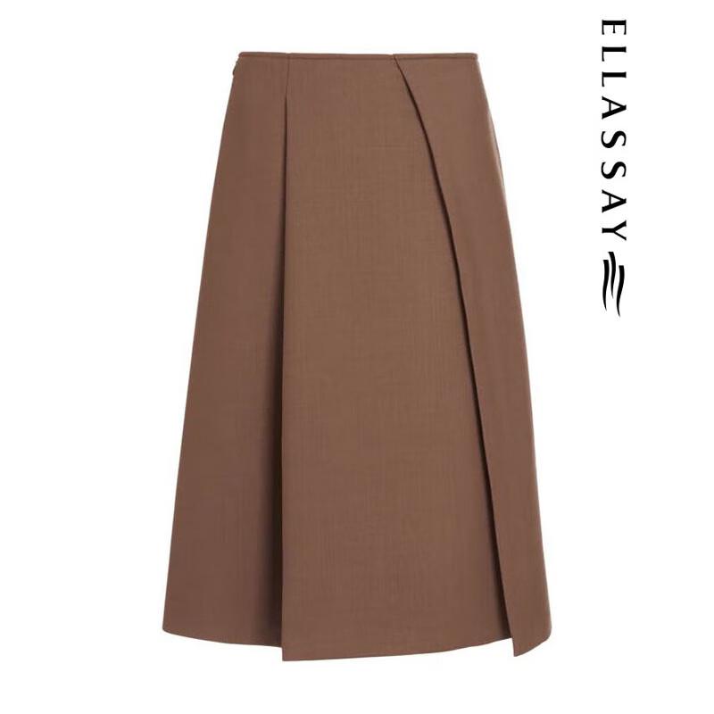 ELLASSAY Women's Retro Wool A-Line Skirt