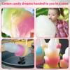 Cotton Candy Sticks, 50 Pcs Cotton Candy Cones, Colorful Cottons Candys Supplies Paper Straws Cones, Cottons Candy Holder Stick Paper Straw Cones for