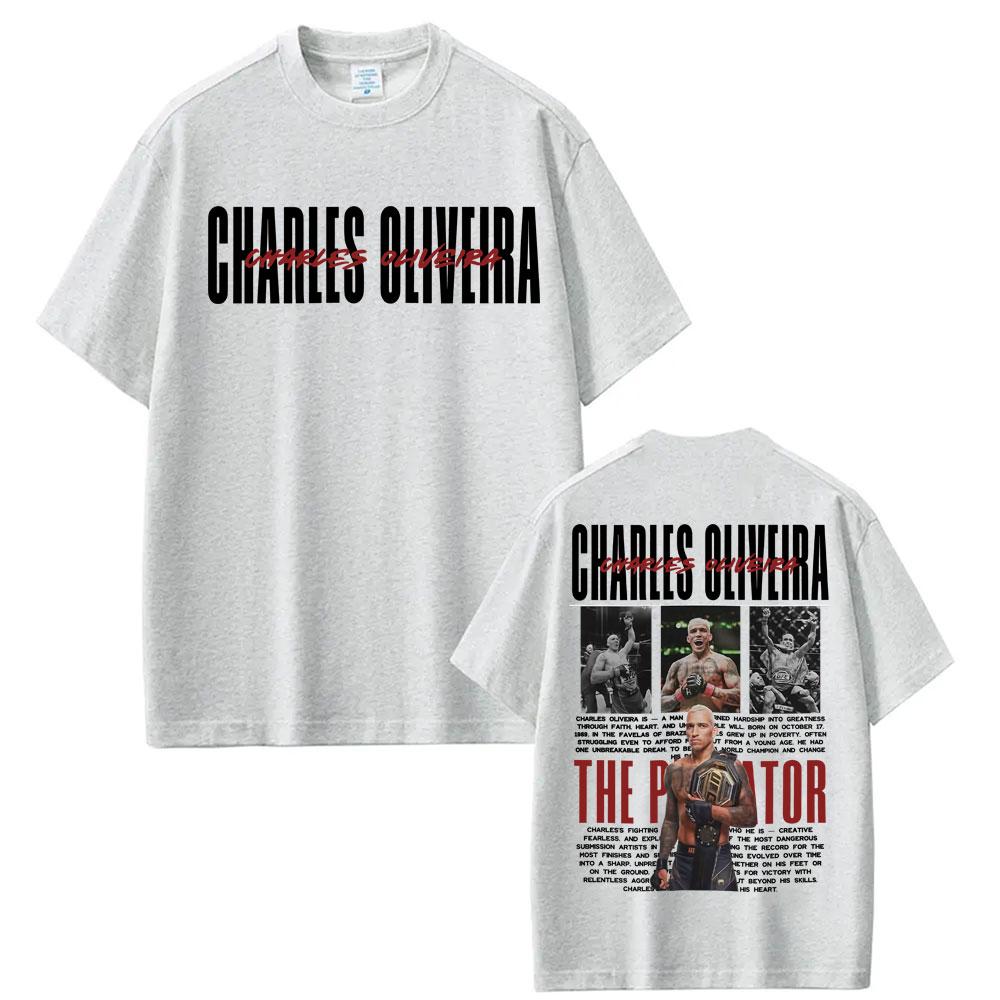 Limitiertes Do Bronx Charles Oliveira Retro Grafik T-Shirt Unisex Kleidung 100% Baumwolle Übergroße T-Shirts Modetrend Cooles T-Shirt