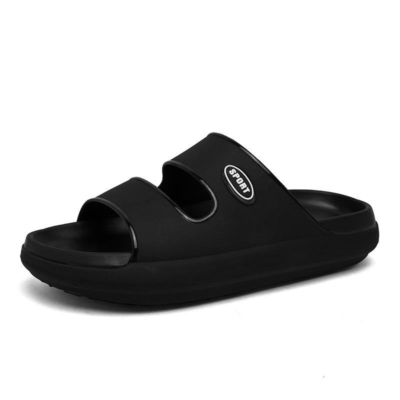 2024 Luminous Light Stepping On Shit Slippers Men's Home EVA Thick-bottomed One-word Slippers Wear Non-slip Slippers