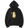 Fun Banana Cat Hoodie Kawaii Cat Sweatshirt Graphic Print Loose Women Hoodie Hip Hop Casual Daily Fall Winter Simple Stylish Top