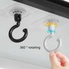 5PCS Swivel Hook Ceiling Rotating Ceiling Underhook, Special Punch-free, Traceless Roof Wall Ceiling, Powerful Door Hanging Hook