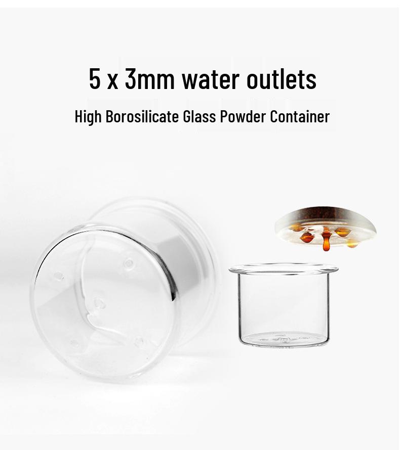 High Borosilicate Glass Cold Brew Coffee Maker - Commercial & Household Hand Drip Pot