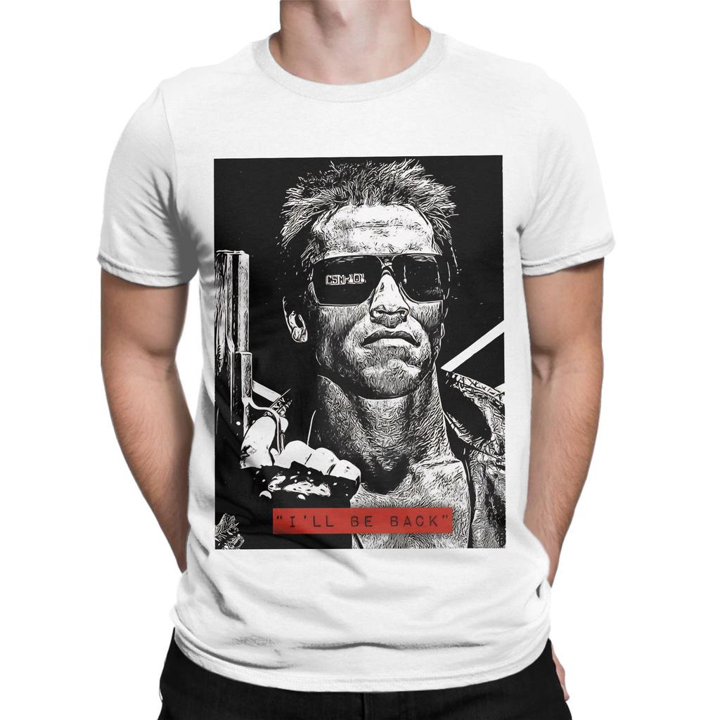 I Will Be Back The Tterminator Funny 100 Cotton TShirt The Tterminator Tees Tops For Unisex