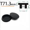 Schwarzer Silikonstopfen Ø 6mm-81,3mm Runde Staubdichte Dichtkappe Hitzebeständiger Silikon-Lochstopfen Dichtungs-Endkappe Schutzhülle